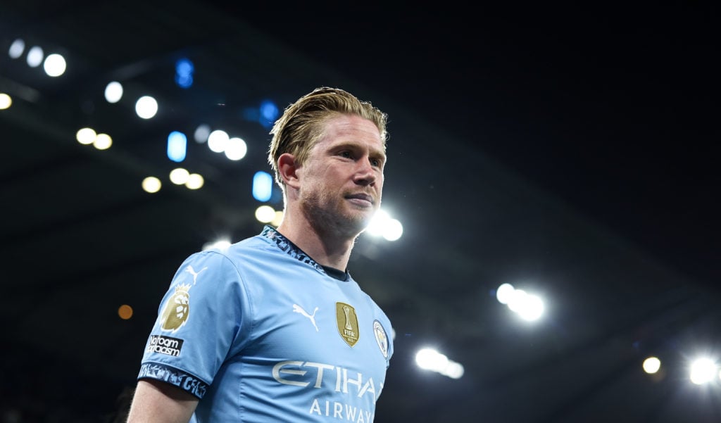 Kevin De Bruyne in action during Manchester City v AFC Bournemouth