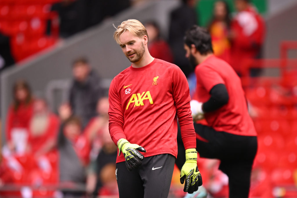 Caoimhin Kelleher ahead of Liverpool v Crystal Palace