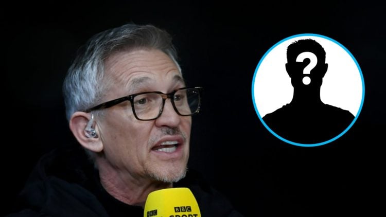 Presenter Gary Lineker (left), mystery player (inset)