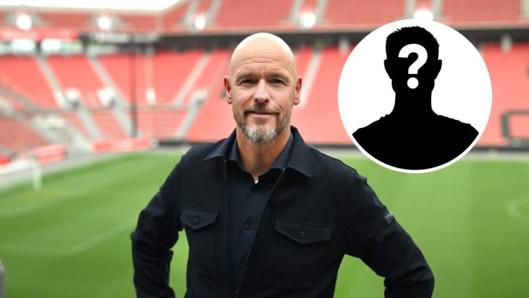 Erik ten Hag smiles as he gets his picture taken after being confirmed as the new Bayer Leverkusen manager (main image) Mystery player inset (top r...