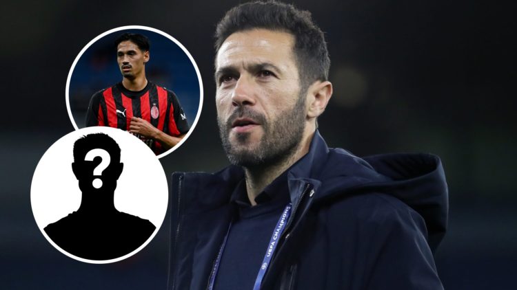 Manchester City director Hugo Viana with insets of Tijjani Reijnders and mystery silhouette