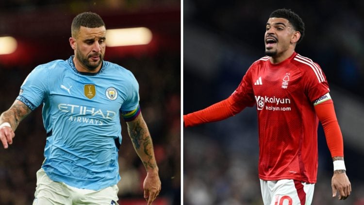 Split image of Kyle Walker and Morgan Gibbs-White