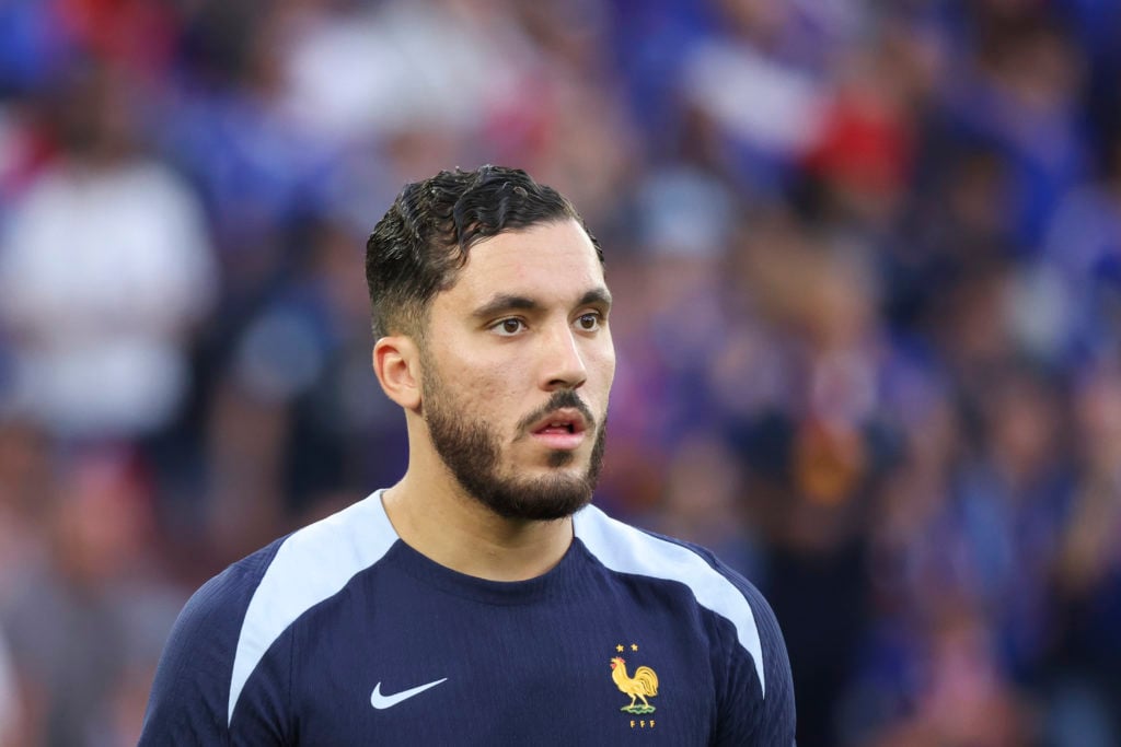 Rayan Cherki before Spain v France in the UEFA Nations League 2025 Semi-final.