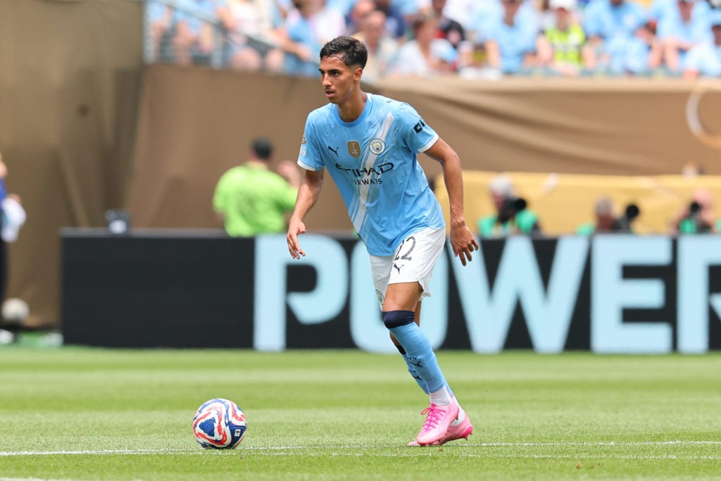 Vitor Reis in action for Manchester City v Wydad at the FIFA Club World Cup.