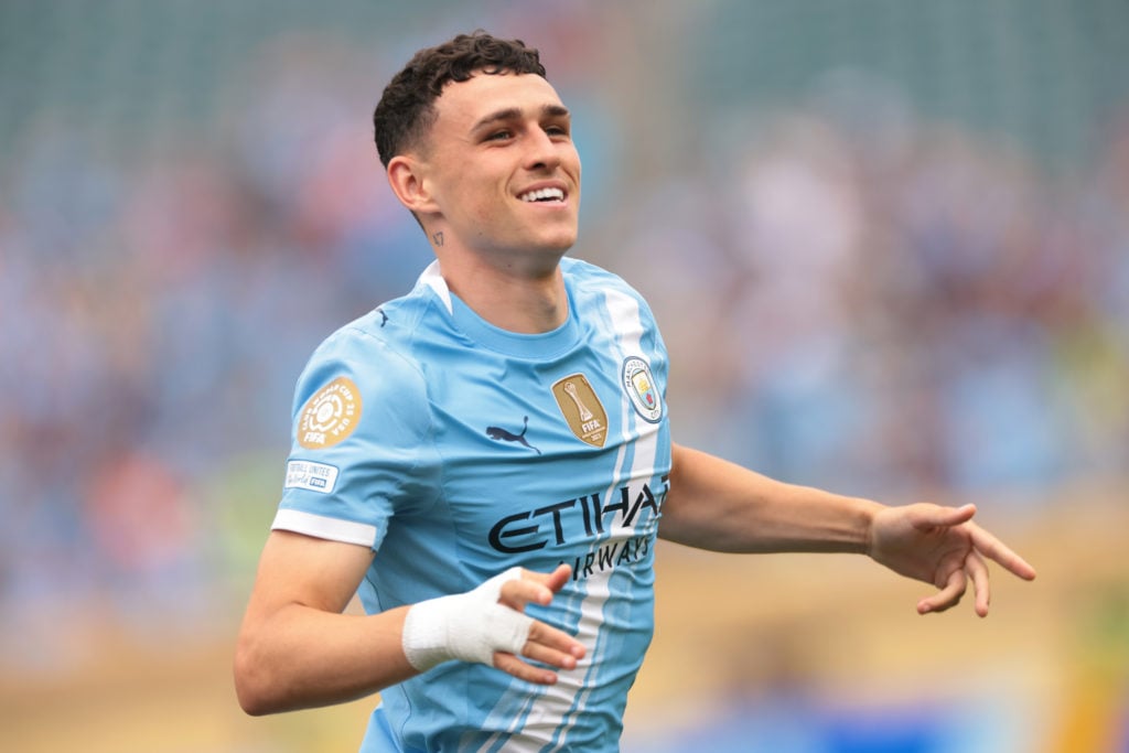 Phil Foden in action for Manchester City v Wydad AC at the FIFA Club World Cup.
