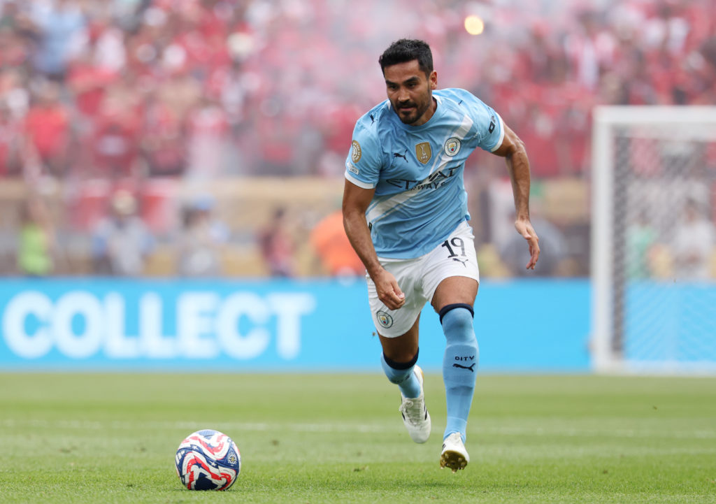Ilkay Gundogan in action for Manchester City v Wydad at the FIFA Club World Cup.