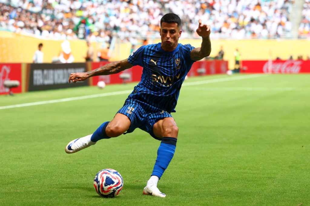 Joao Cancelo in action for Al-Hilal against Real Madrid.