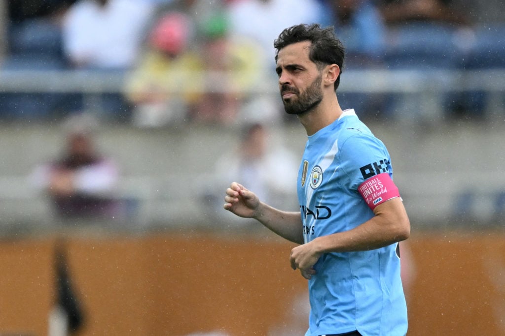 Bernardo Silva in action during Manchester City vs Juventus.