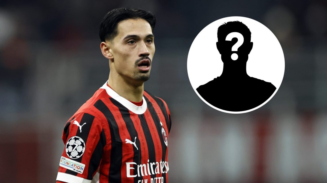 Tijjani Reijnders with his mouth open (main image) mystery player inset (top right corner)