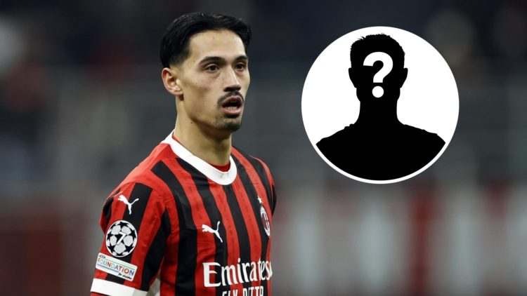 Tijjani Reijnders with his mouth open (main image) mystery player inset (top right corner)