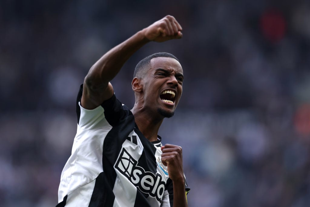 Alexander Isak reacts during Newcastle United vs Ipswich Town