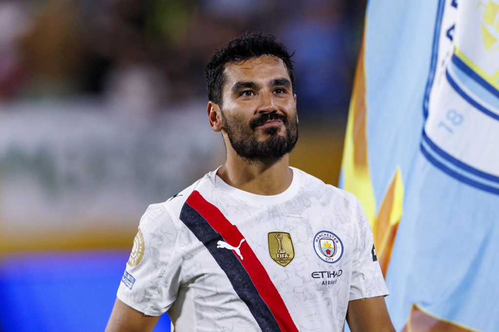 Ilkay Gundogan playing for Manchester City at the FIFA Club World Cup.