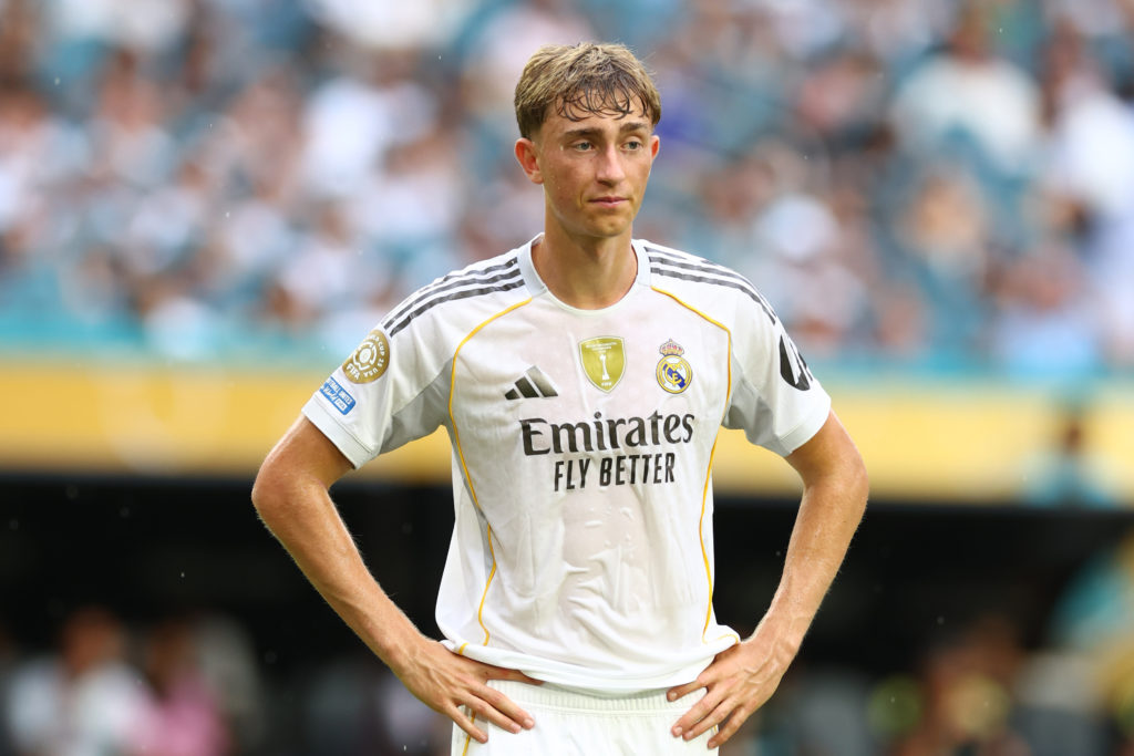 Dean Huijsen playing for Real Madrid.