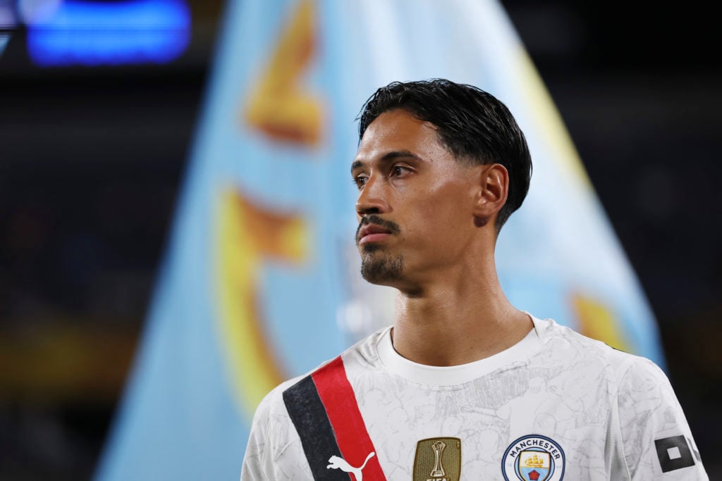 Manchester City player Tijjani Reijnders in action against Al-Hilal in the Round Of 16 meeting at the FIFA Club World Cup 2025