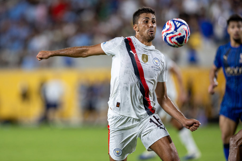 Rodri in action for Manchester City v Al-Hilal at the FIFA Club World Cup.