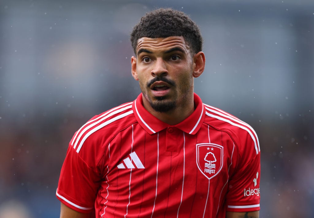 Morgan Gibbs-White looking on during Nottingham Forest vs AS Monaco