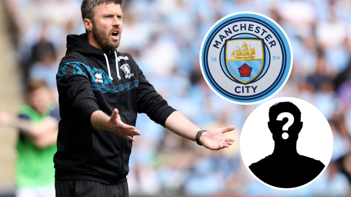 Michael Carrick looking annoyed during Middlesbrough's Premier League match against Coventry City (main image) with insets of mystery player (top r...