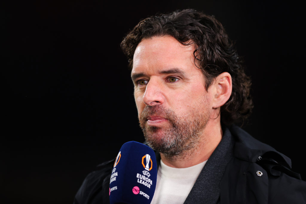 Owen Hargreaves working as a pundit for TNT Sports.