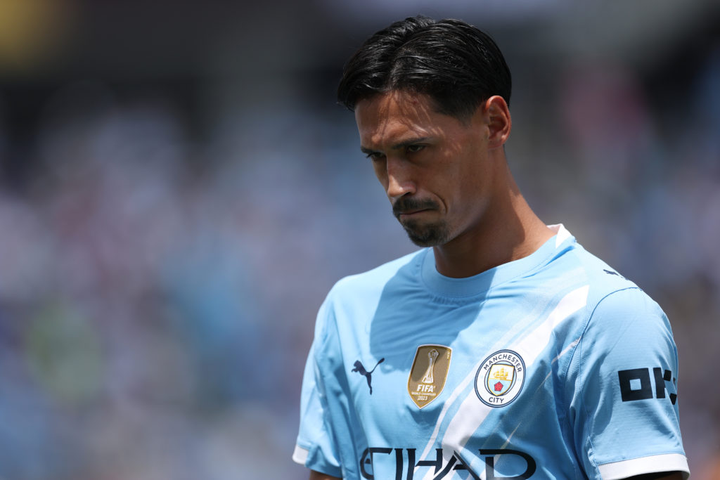 Tijjani Reijnders in action for Manchester City at the FIFA Club World Cup.
