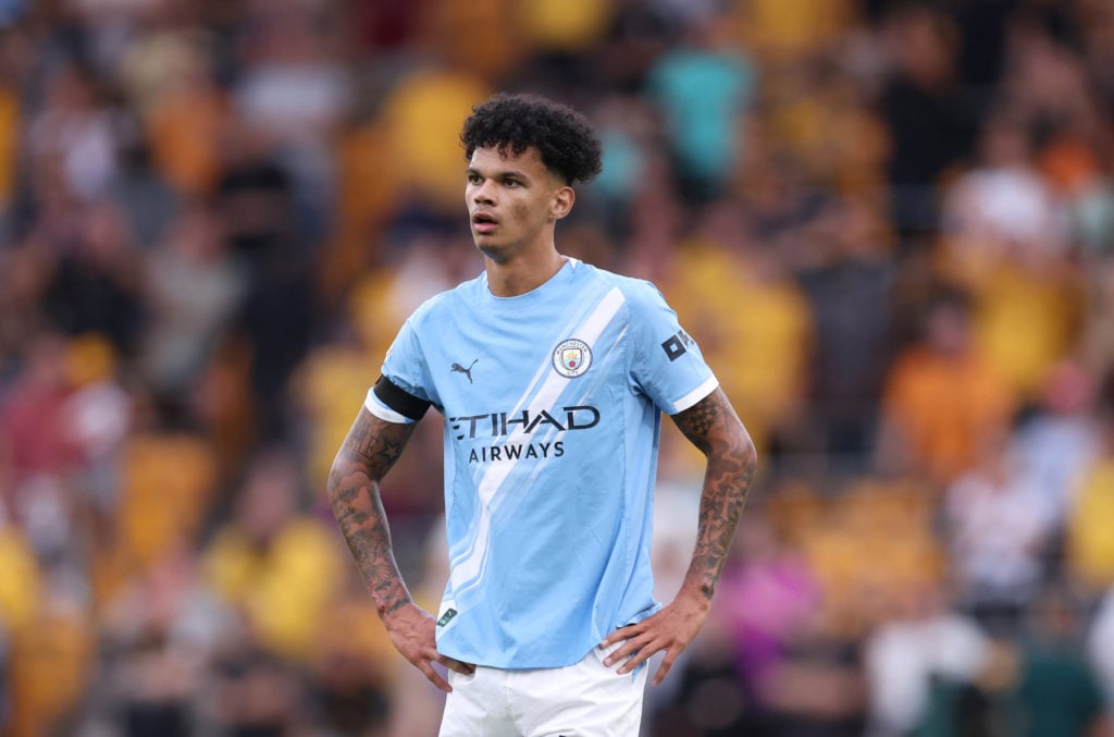 Nico O'Reilly looking on during Wolverhampton Wanderers v Manchester City - Premier League