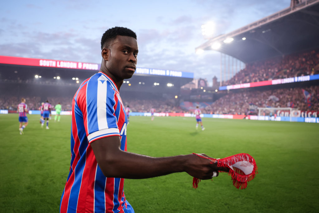 Marc Guehi looking on during Crystal Palace v Fredrikstad