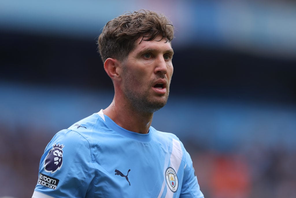 John Stones in action for Manchester City against Tottenham.