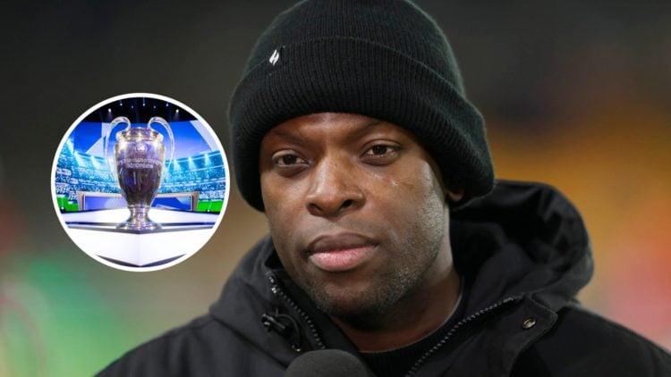 Manchester City cult hero Nedum Onuoha with inset of Champions League trophy
