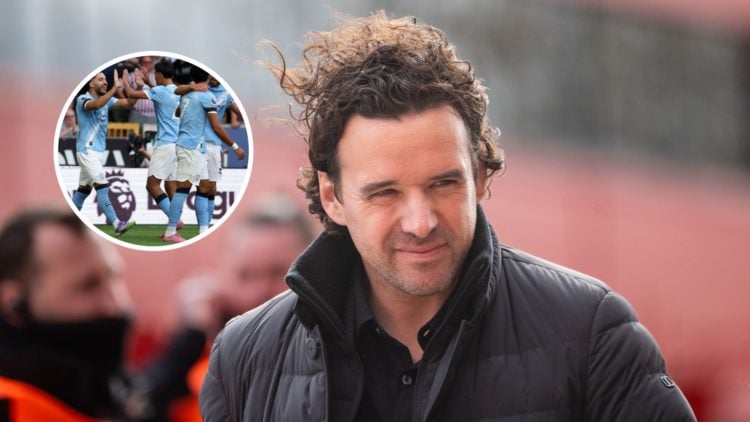 Owen Hargreaves with inset of Manchester City midfielder Rayan Cherki and others