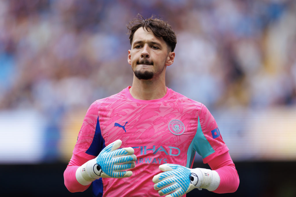 James Trafford during Manchester City v Tottenham Hotspur.