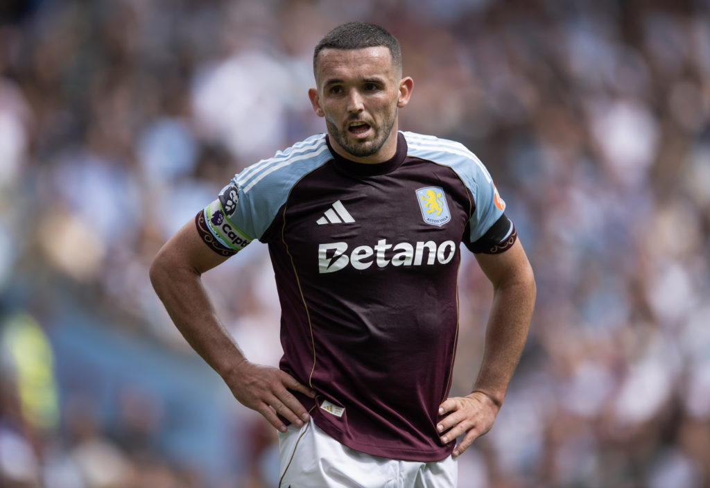 John McGinn in action for Aston Villa v Newcastle United.