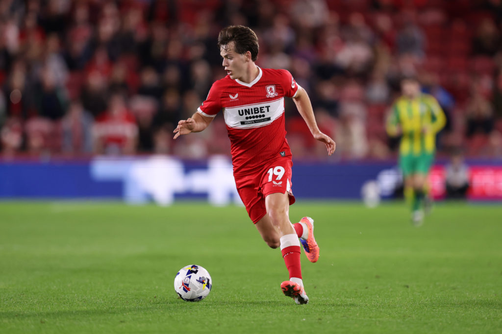 Sverre Nypan in action for Middlesbrough.
