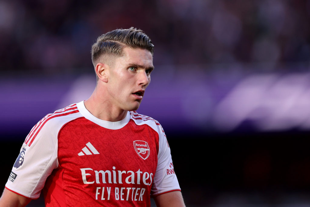 Viktor Gyokeres looks on during Arsenal v Manchester City
